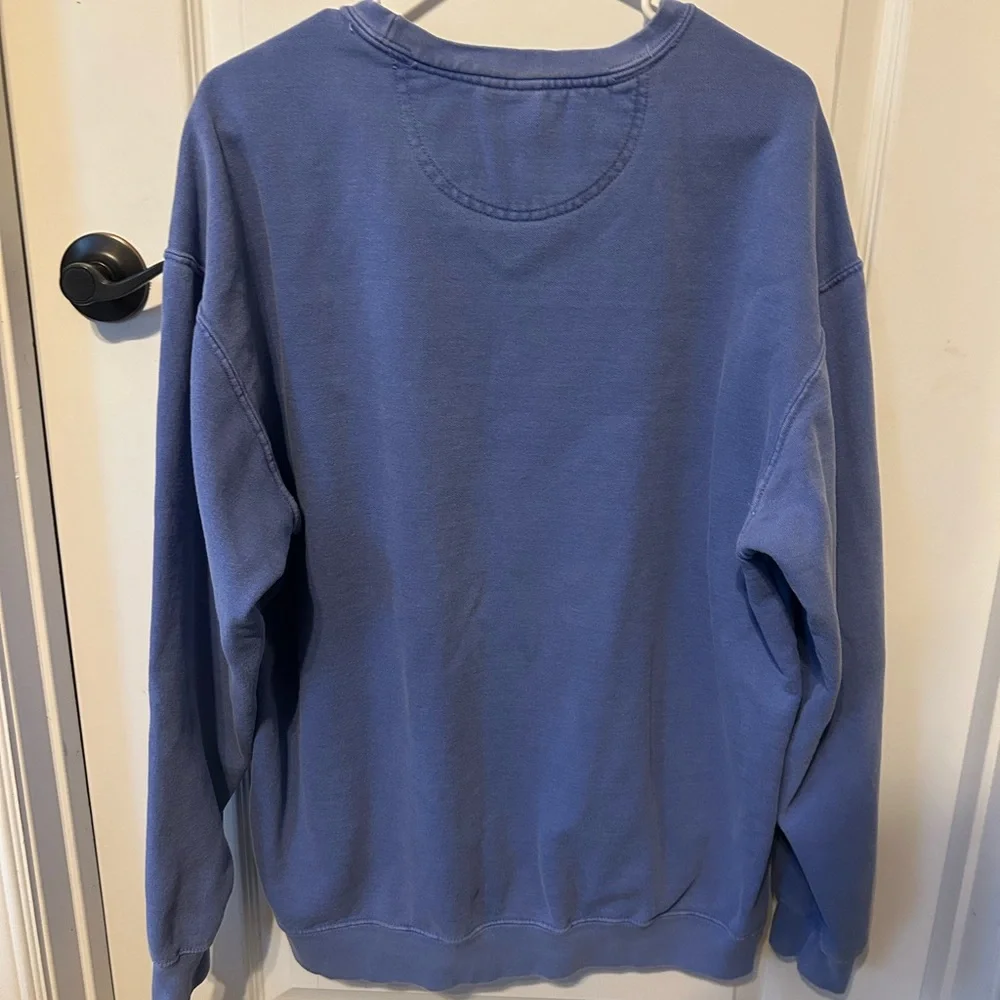 Comfort Colors Blue Tiger Pride Crewneck Sweatshirt XL - Picture 3 of 6